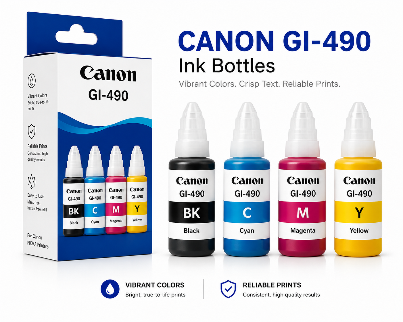 Canon GI-490 Ink Set (Generic)