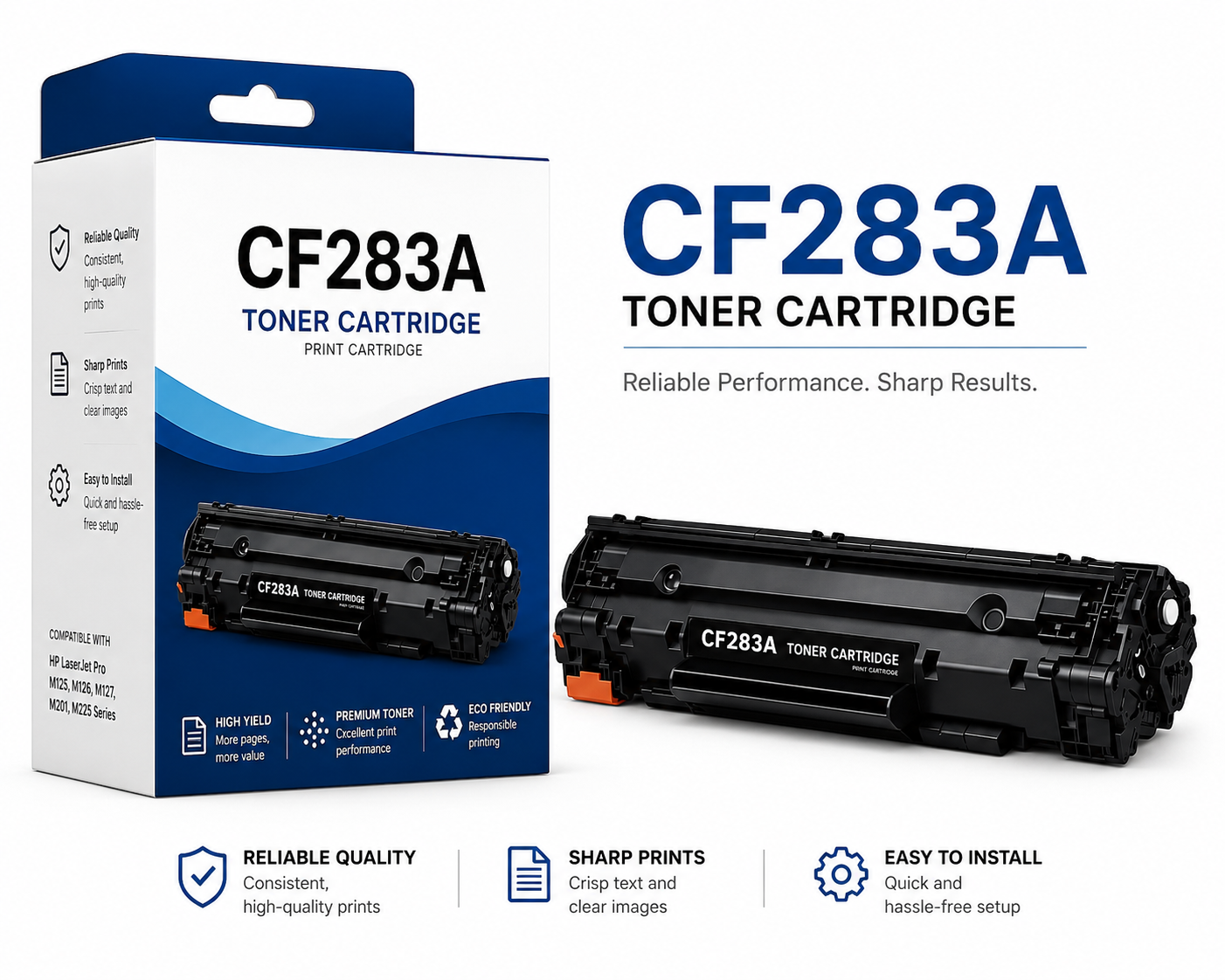 CF283A Black Toner Cartridge (Generic)